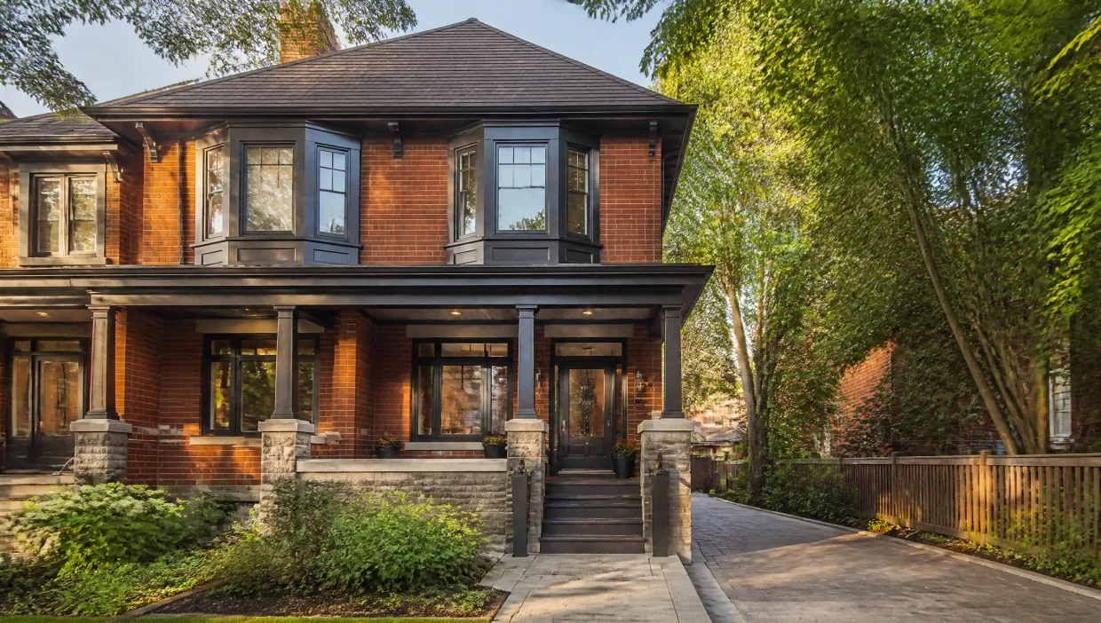 Early 20th century brick semi-detached home in an older Toronto neighbourhood